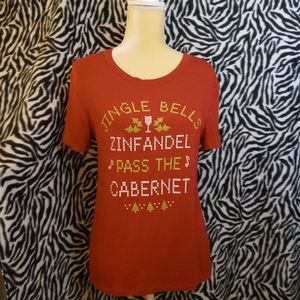 Womens super soft and stretchy Christmas tee shirt